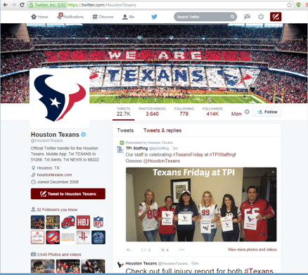 Texans Retweet